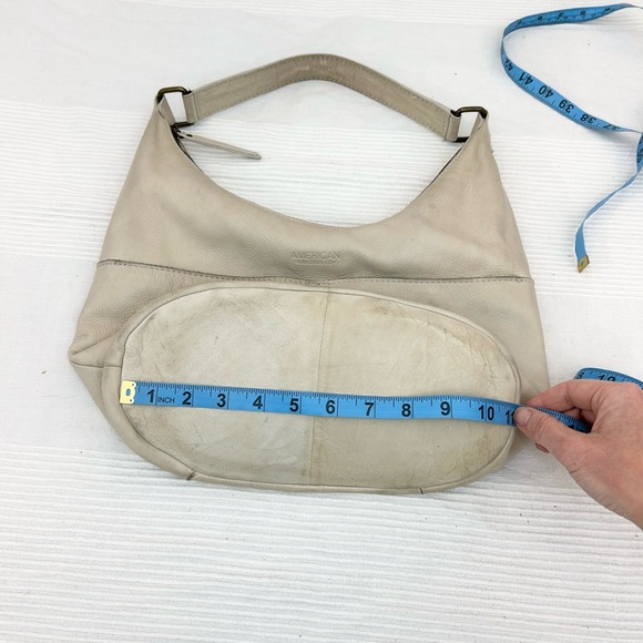 American Leather Co. Carrie Hobo Bag in Ivory Cream Stone - Picture 7 of 16